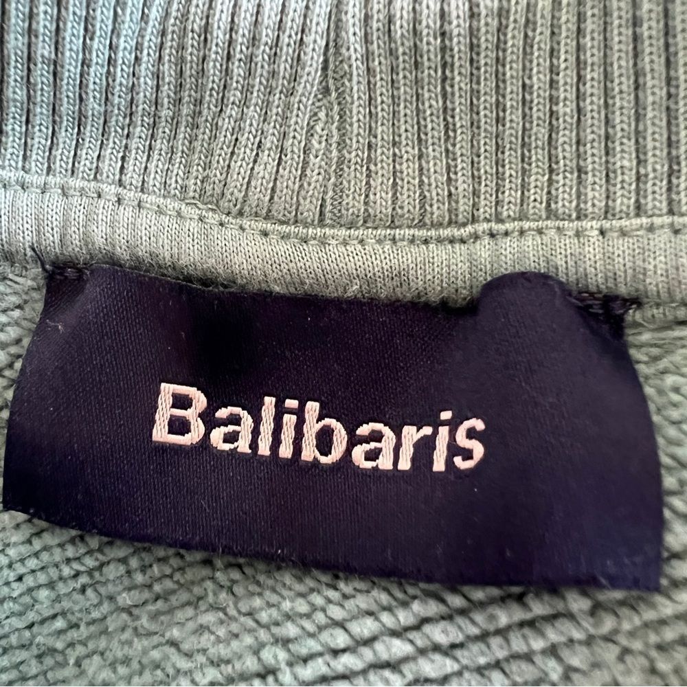 Balibaris Au Charme Franais Mint Green Cotton Graphic Crewneck Sweatshirt M — image 6 of 7
